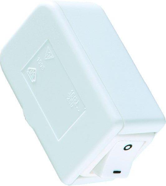 Bachmann Schnurendschalter 924.073 1polig weiss/weiss