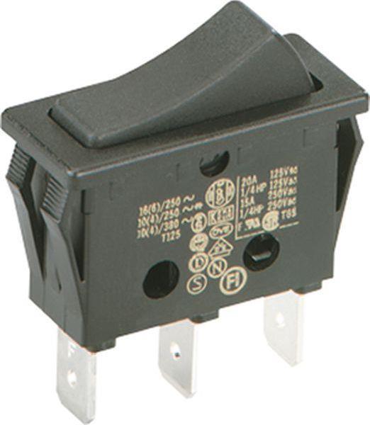 Bachmann Wippenschalter 924.092 1polig schwarz/schwarz