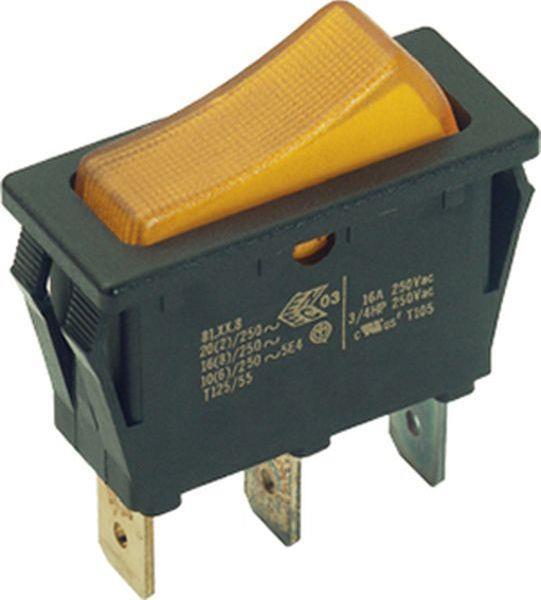 Bachmann Wippenschalter 924.113 1polig schwarz/gelb