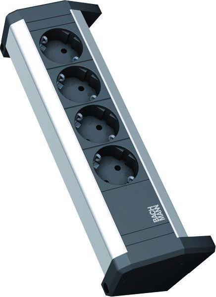 Bachmann Steckdosenklemmleiste 339.1000 DESK 4xSCHUKO 3,0m Festanschl