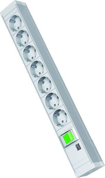 Bachmann Steckdosenleiste 333.600 19Z PVC 7fach SCHUKO m Schalter