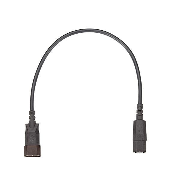 Bachmann Kaltgeräteverlängerung 356.119 H05VV-F 3G1,0 0,5m schwarz