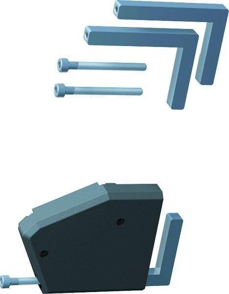Bachmann Haltewinkel DESK 930.120 f. Tischplattenstärke bis 50mm