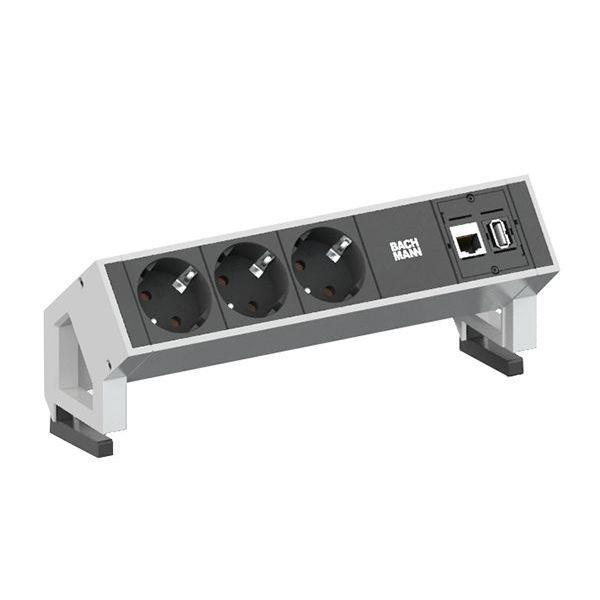 Bachmann Steckdosenleiste 902.301 DESK2 3fach+1xCAT6+1xHDMI+1xUSB
