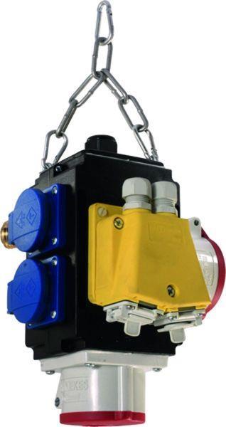 Bachmann Energiewürfel 349.310 4Schuko 1CEE 1Datendose