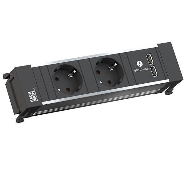 Bachmann Steckdoseneinheit Power Frame 2xSCHUKO-Steckdose