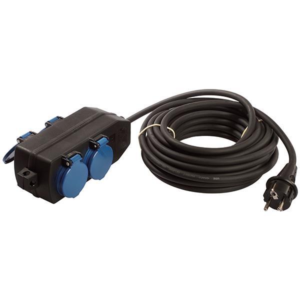 Bachmann Verteilersteckdose SCHUKO 4xSchuko Strom 10m