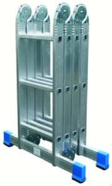 Protec Alu-Vielzweckleiter PAVZLT44 4x4 m. Trav. L:4,64m