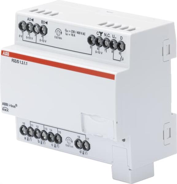 ABB FCC/S1.3.1.1 Fan Coil Controller, 3 x 0-10 V, REG