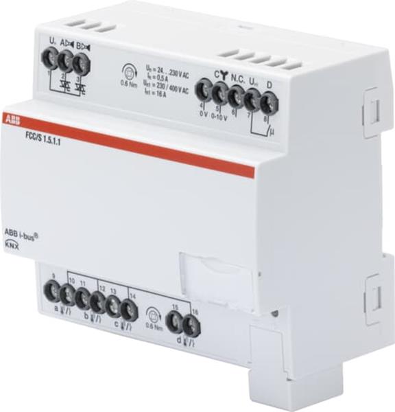 ABB FCC/S1.5.1.1 Fan Coil Controller, 2 x PWM, 0-10 V, REG