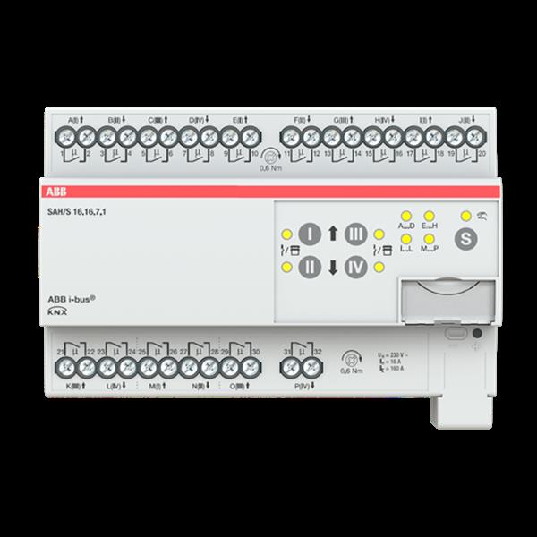 ABB SAH/S16.16.7.1 Schalt-/Jalousieaktor, 16fach, 16 A, REG