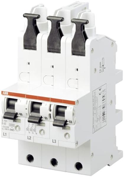 ABB S751/3-E35 sel. Haupt-LS SHU E-Char.,25kA,35A,3x1P