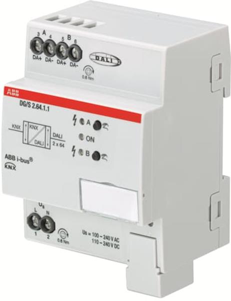 ABB DG/S2.64.1.1 DALI-Gateway, Basic, 2fach, REG