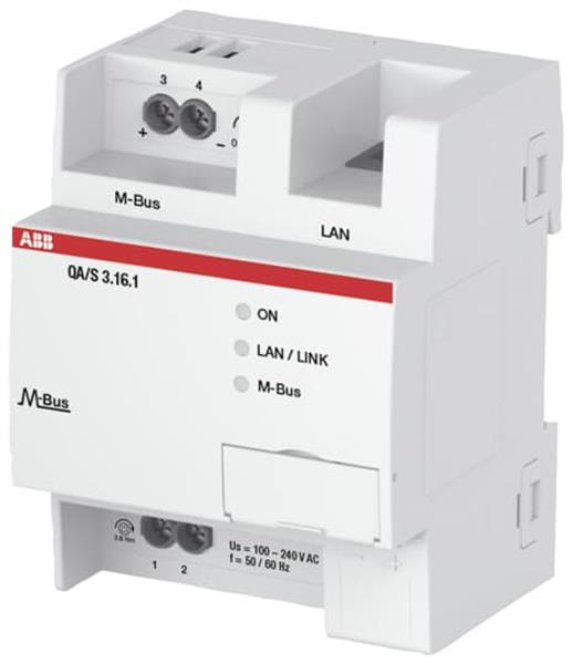 ABB QA/S3.16.1 Energie Analyzer, M-Bus, 16 Teilnehmer, REG