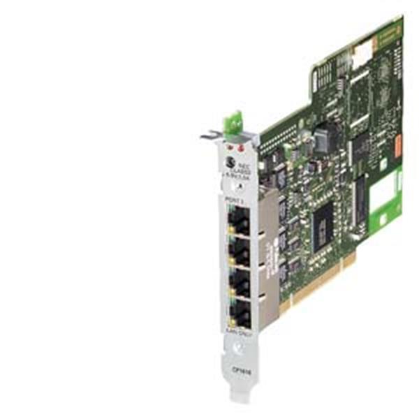 Kommunikationsprozessor CP 1616 PCI, 4x RJ45, Anschluss an PN IO