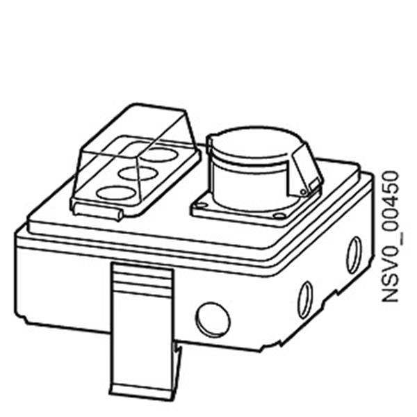 Siemens BD2-AK1/CEE165S14 ABGANGSKASTEN 16A / 3 X 1 POLIG D01 + 1 X 5 POLIG CEE