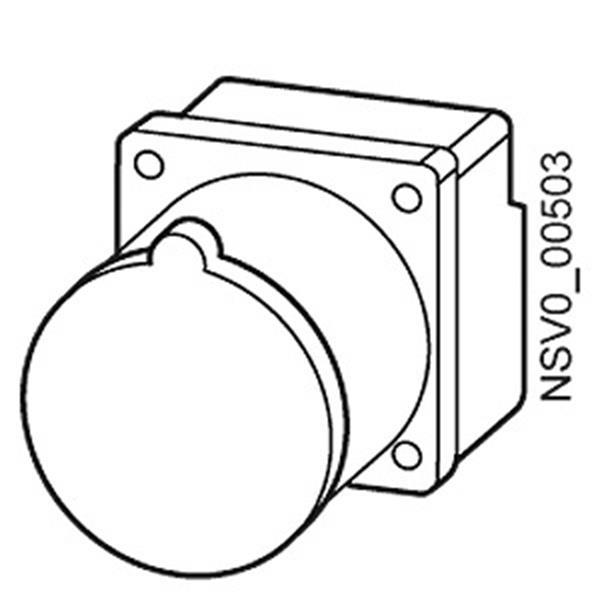 Siemens BD2-CEE163 EINBAUSATZ CEE-STECKDOSE 3 POLI G 16A