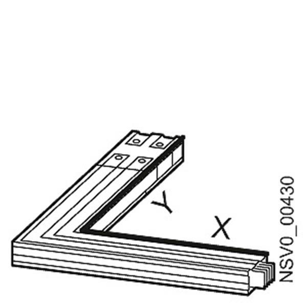 Siemens BD2C-400-LR WINKEL RECHTS X 0,36M / Y 0,36M 160A-400A Siemens BD2C-400-LR WINKEL RECHTS X 0,36M / Y 0,36M 160A-400A
