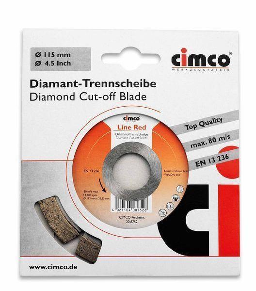 Cimco Diamanttrennscheibe line red 180mm