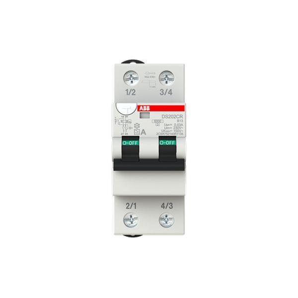ABB DS202CRA-B13/0,03 FI/LS-Schalter 6 kA, 2P, Typ A, B13, 30 mA ABB DS202CRA-B13/0,03 FI/LS-Schalter 6 kA, 2P, Typ A, B13, 30 mA