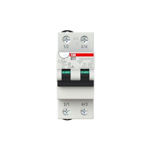 ABB DS202CRMA-C16/0,01 FI/LS-Schalter 10 kA, 2P, Typ A, C13, 10 mA ABB DS202CRMA-C16/0,01 FI/LS-Schalter 10 kA, 2P, Typ A, C13, 10 mA