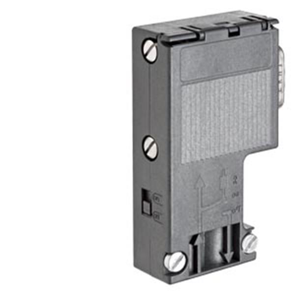 SIMATIC DP PROFIBUS-Stecker RS 485, Schraube, ohne PG-Buchse, 90°