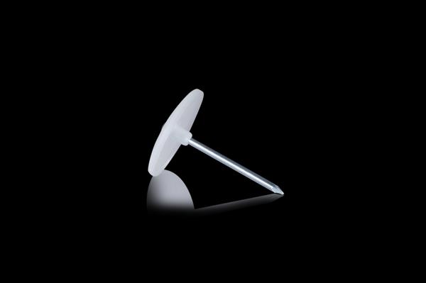 Nagelscheibe m. Stahlnagel, Ø 28mm, Nagel 2x40mm, NS28/240