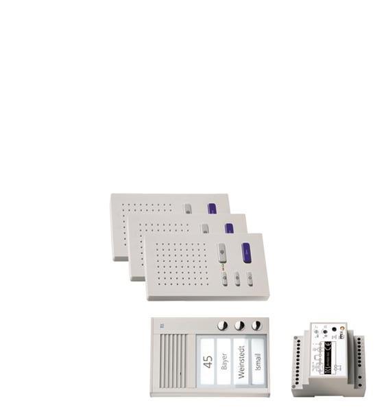 TCS audio:pack AP für 3 Wohneinheiten, mit Außenstation PAK 3 Klingeltasten + 3