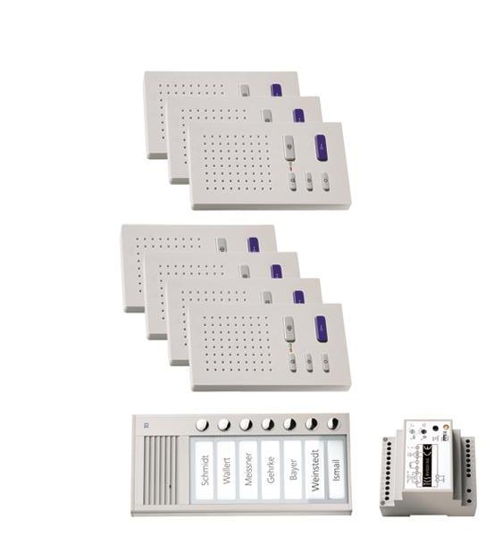 TCS audio:pack AP für 7 Wohneinheiten, mit Außenstation PAK 7 Klingeltasten + 7