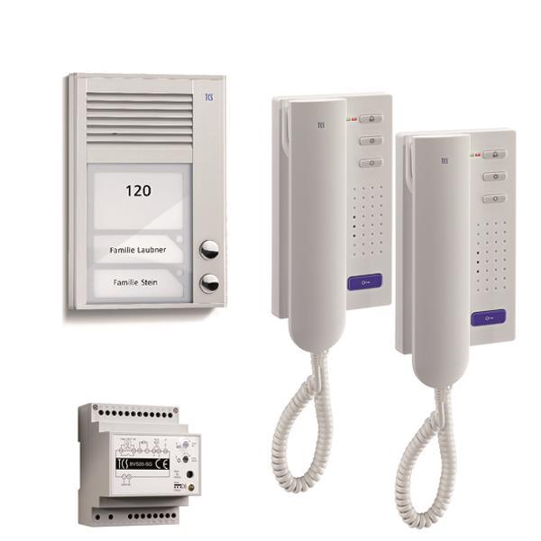 TCS audio:pack AP für 2 Wohneinheiten, mit Außenstation PAK 2 Klingeltasten AP +