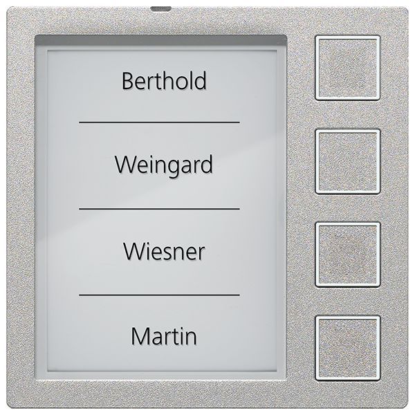 TCS Klingeltastenmodul Serie AMI mit 4 Klingeltasten, silber