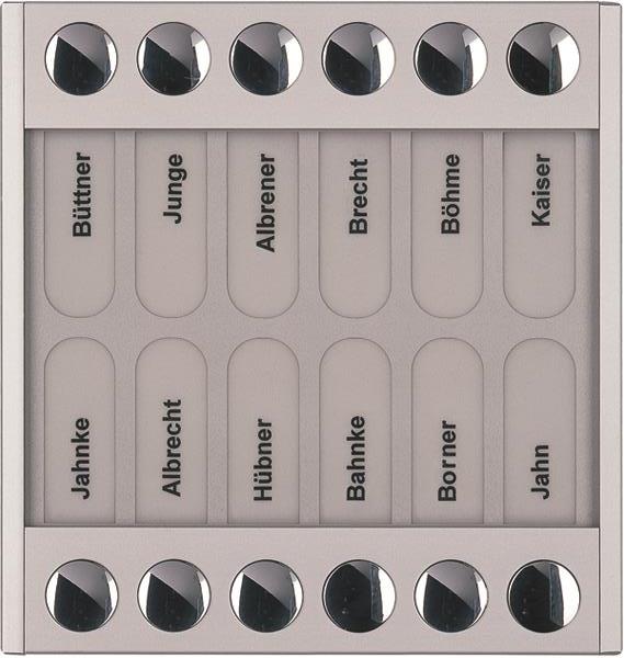 TCS Klingeltastenerweiterung für Audio Außenstation Serie PES/AVE 12 Klingeltast