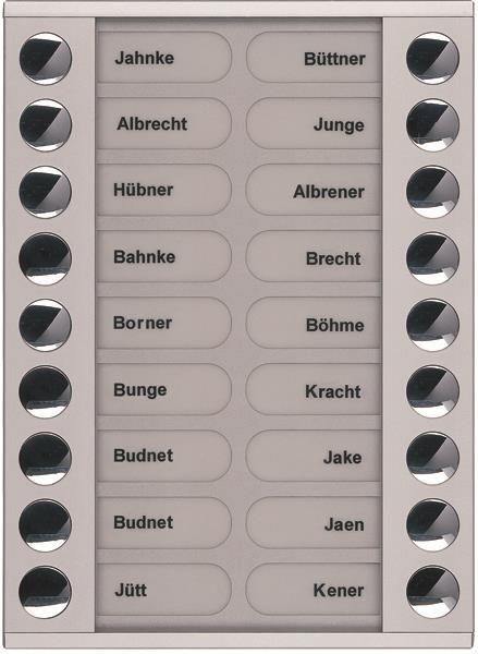 TCS Klingeltastenerweiterung für Audio Außenstation Serie PES/AVE 18 Klingeltast