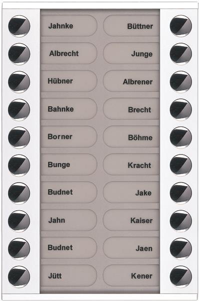 TCS Klingeltastenerweiterung für Audio Außenstation Serie PES/AVE 20 Klingeltast