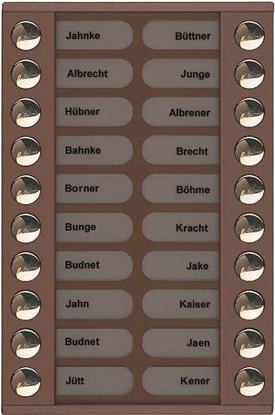 TCS Klingeltastenerweiterung für Audio Außenstation Serie PES/AVE 20 Klingeltast