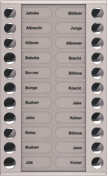 TCS Klingeltastenerweiterung für Audio Außenstation Serie PES/AVE 22 Klingeltast