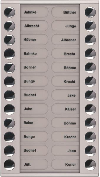 TCS Klingeltastenerweiterung für Audio Außenstation Serie PES/AVE 24 Klingeltast