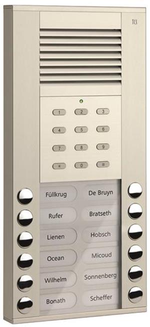TCS Audio Außenstation Serie ASE 12 Klingeltasten (rechts-/linksbündig) mit inte