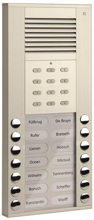 TCS Audio Außenstation Serie ASE 14 Klingeltasten (rechts-/linksbündig) mit inte