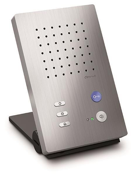 TCS Audio Innenstation zum Freisprechen Serie Carus ADAPTO, Tischgerät silber