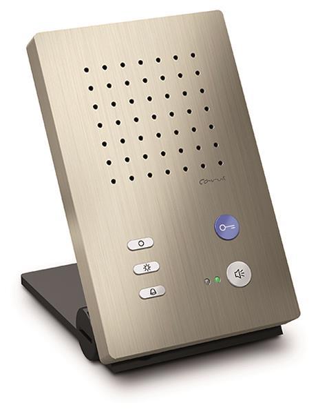 TCS Audio Innenstation zum Freisprechen Serie Carus ADAPTO, Tischgerät champagne