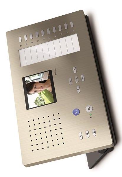 TCS Video Innenstation zum Freisprechen Serie Carus ADAPTO + 10 Tasten, Tischger