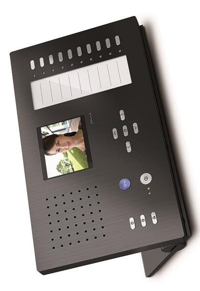 TCS Video Innenstation zum Freisprechen Serie Carus ADAPTO + 10 Tasten, Tischger