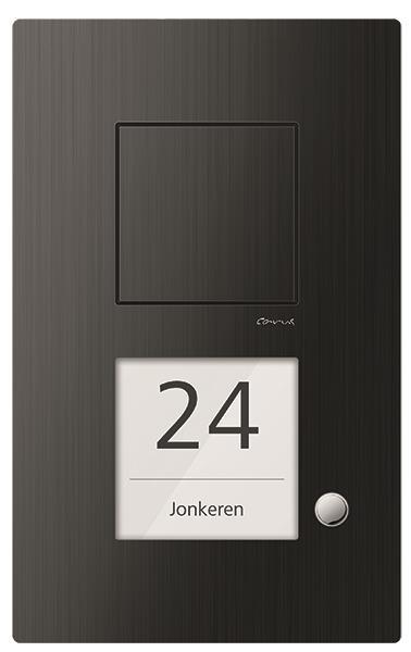 TCS Audio Außenstation Serie Carus IRIS mit 1 Klingeltaste (rechtsbündig), AP sc