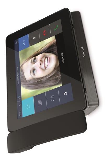 TCS IP Video Touch-Telefon Carus TAVOLA für SIP-Türkommunikation, Tischgerät sch