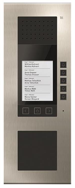 TCS Audio Aufputz Außenstation Serie ADX5 mit Display für bis zu 30 Wohneinheite