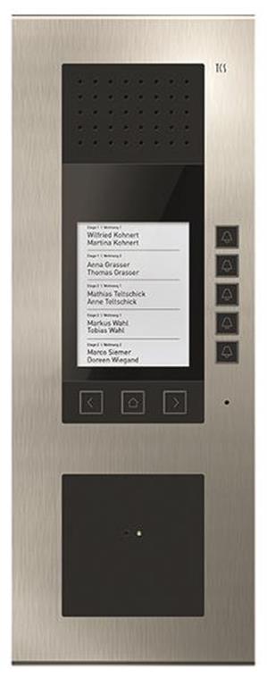 TCS Audio Aufputz Außenstation Serie ADX5 mit Display und BCM Transponderleser f