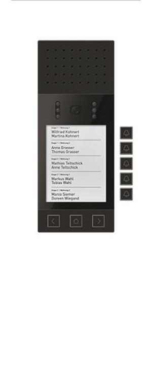 TCS Video Einbau Display Funktionsmodul Serie ADX5 für bis zu 30 Wohneinheiten