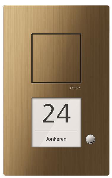 TCS Audio Außenstation Serie Carus IRIS mit 1 Klingeltaste (rechtsbündig), AP br