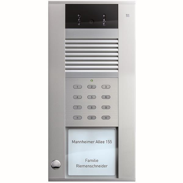 TCS IP-Video-Außenstation Serie AVD IP mit 1 Klingeltaste (linksbündig) und inte